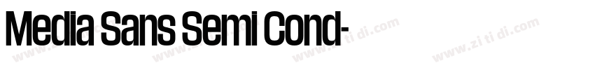 Media Sans Semi Cond字体转换